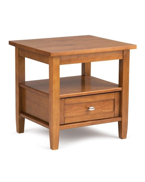 Warm Shaker Solid Wood End Table